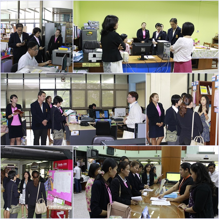 ภาพคณะผู้บริหารและบุคลากรจากมหาวิทยาลัยมหาจุฬาลงกรณราชวิทยาลัย (มจร.) ร่วมศึกษาดูงานของสำนักหอสมุดกลาง