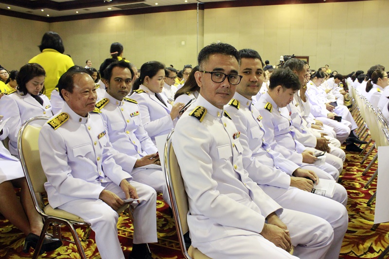 ภาพบุคลากรสำนักหอสมุดกลางร่วมพิธีฯ