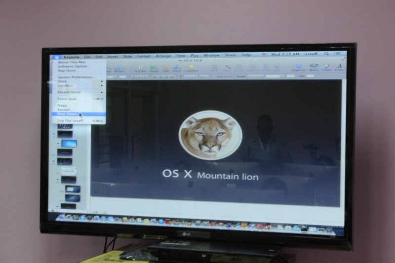 14 - 15 พ.ย. 2556 ฝึกอบรม เรื่อง "การใช้งานระบบปฏิบัติการ Mac OS X เบื้องต้น และ การผลิต e-Book ด้วยโปรแกรม iBook Authors"