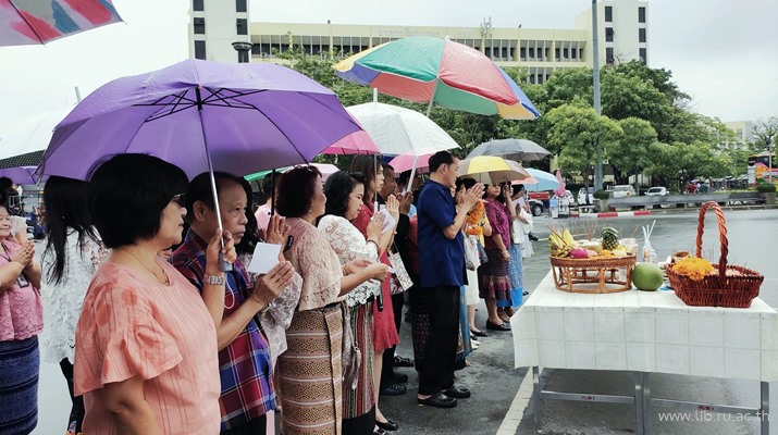 2 ส.ค. 2562 สำนักหอสมุดกลางทำบุญวันคล้ายวันสถาปนาสำนักหอสมุดกลาง ครบรอบ 48 ปี