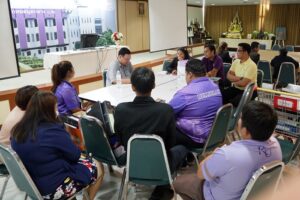 ภาพงานบริหารและธุรการ สำนักงานเลขานุการ รับการตรวจติดตาม จากคุณดนุพร พูลผล