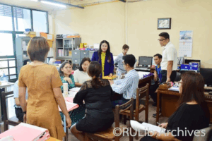 ภาพวันที่ 18 มิถุนายน 2568 การตรวจติดตามฯ งานบริหารและธุรการ หน่วยสารบรรณ หน่วยการเจ้าหน้าที่