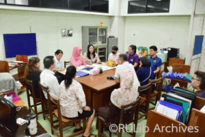 ภาพวันที่ 24 มิถุนายน 2568 การตรวจติดตามฯ หน่วยบริการทรัพยากรสารสนเทศ บริการหมวด A-Z ตำราเรียนและหนังสือสำรอง ฝ่ายบริการสารสนเทศ