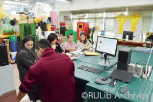 ภาพวันที่ 24 มิถุนายน 2568 การตรวจติดตามฯ หน่วยจดหมายเหตุดิจิทัล ฝ่ายเทคโนโลยีห้องสมุด