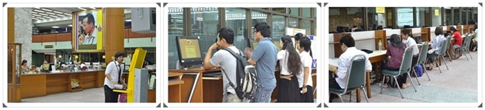 พื้นที่ให้บริการ  Wi-Fi อาคาร 1 ชั้น 1 สำนักหอสมุดกลาง มหาวิทยาลัยรามคำแหง